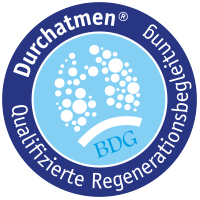 Qualitätssiegel "Durchatmen" des BDG